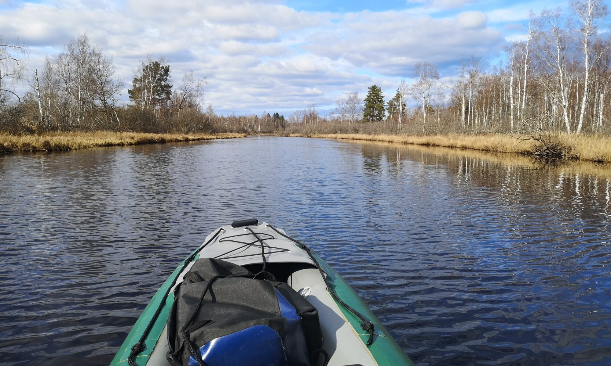 Canoeing along Svartån